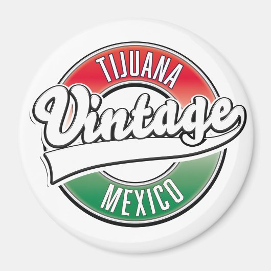 ティファナ メキシコ ヴィンテージ ロゴ マグネット (正面)