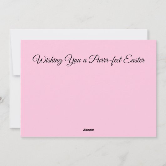 ティファニーのイースターバスケット - 猫/子猫 - フラットカード シーズンカード (裏面)