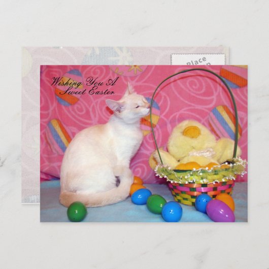 ティファニーのイースターポストカード シーズンポストカード (正面/裏面)