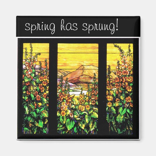 ティファニーのステンドグラス磁石 マグネット (正面)