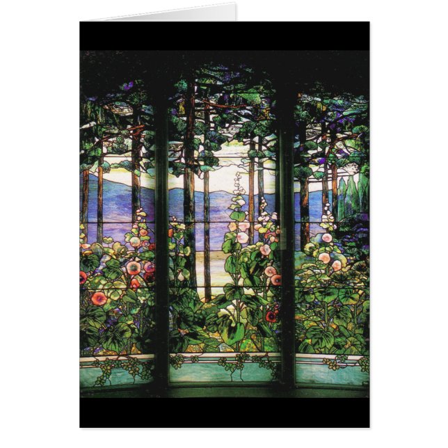 ティファニーのステンドグラス・カード (正面)
