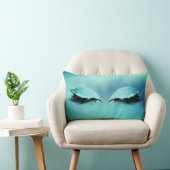 ティファニーアクアビップラッシュグラススリープグリッターメイクアップ ランバークッション (椅子)