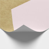 ティファニーアクアピンクローズ金ゴールドパステルジオメトリブライダル ラッピングペーパー (角)