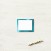 ティファニーアクアホワイトオフィスカスタムパーソナライズされた ポストイット (デスク上)