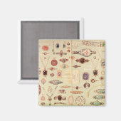 「ティファニーカタログ」からのジュエリー, 1890 マグネット (正面/裏面)