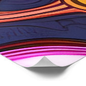 ティファニークイーンゴールデンブラウンヘアブラックメラニンアフロロ ポスター (角)