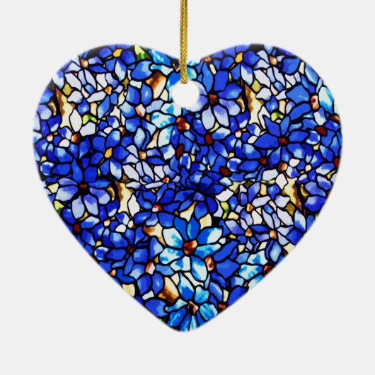 ティファニークレマティスへのコード セラミックオーナメント (裏面)