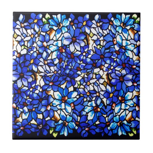 ティファニークレマティスへのコード タイル (正面)