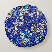 ティファニークレマティスへのコード ラウンドクッション (裏面)