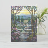 ティファニーグラスマウンテンズ&ストリームブライダルシャワー 招待状 (スタンド正面)