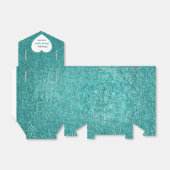 ティファニーグリーンメタリックアクアホワイトお願い フェイバーボックス (折り畳みなし)