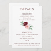 ティファニーコレクション - 詳細カード 招待状 (正面/裏面)