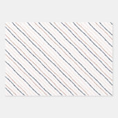 ティファニースタイルコレクションバラ金ゴールド&ネイビーブルー ラッピングペーパーシート (正面)