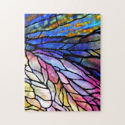 ティファニースタイルステンドグラスジグソーパズル ジグソーパズル (縦)