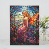 ティファニースタイルステンドグラス魔法の妖精 (スタンド正面)