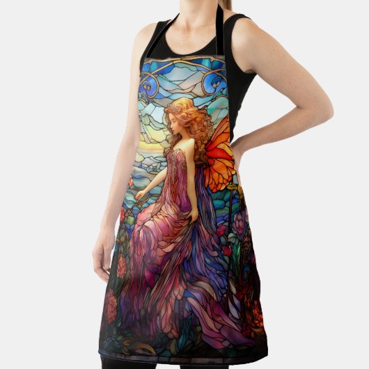 ティファニースタイルステンドグラス魔法の妖精 エプロン (インサイチュ)