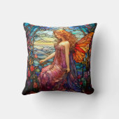 ティファニースタイルステンドグラス魔法の妖精 クッション (裏面)