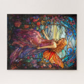 ティファニースタイルステンドグラス魔法の妖精 ジグソーパズル (横)