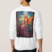 ティファニースタイルステンドグラス魔法の妖精 スウェットシャツ (裏面)