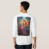 ティファニースタイルステンドグラス魔法の妖精 スウェットシャツ (裏面フル)