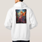 ティファニースタイルステンドグラス魔法の妖精 パーカ (裏面)