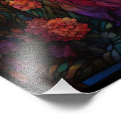 ティファニースタイルステンドグラス魔法の妖精 フォトプリント            (角)