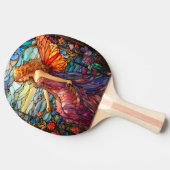 ティファニースタイルステンドグラス魔法の妖精 卓球ラケット (横)