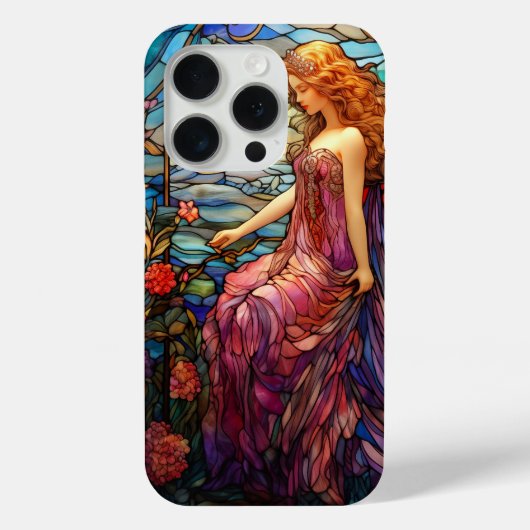 ティファニースタイルステンドグラス魔法の妖精 Case-Mate iPhoneケース (裏面)