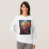 ティファニースタイルステンドグラス魔法の妖精 Tシャツ (正面フル)