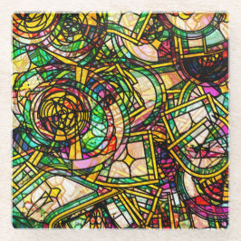 ティファニースタイル ガラスコースター