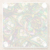 ティファニースタイル ガラスコースター (裏面)