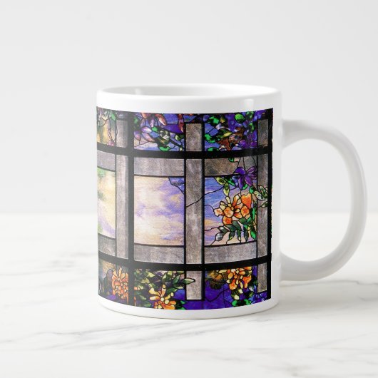 ティファニーステンドグラスジャンボマグカップ ジャンボコーヒーマグカップ (右)