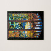ティファニーステンドグラス窓パズル ジグソーパズル (横)