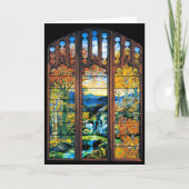 ティファニーステンドグラス窓秋風景 カード (正面)