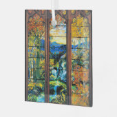 ティファニーステンドグラス窓秋風景 ガラスオーナメント (正面左)