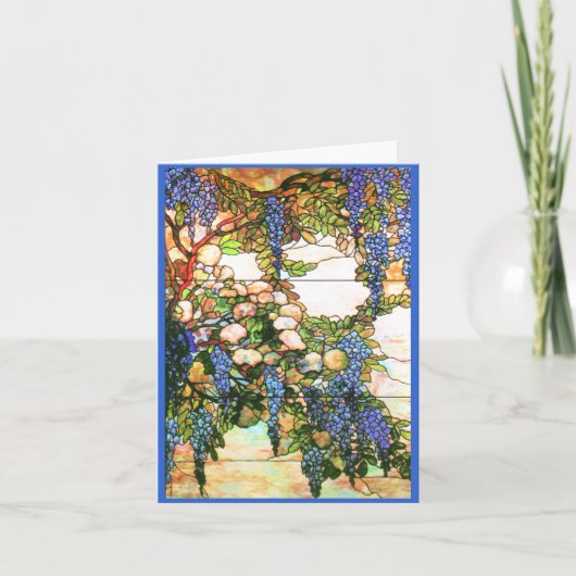 ティファニーステンドグラス藤カード カード (正面)