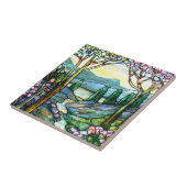 ティファニータイル山景色 タイル (側面)