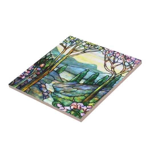 ティファニータイル山景色 タイル (側面)