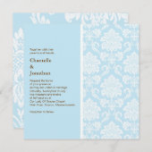 ティファニーダマスウェディング招待状 招待状 (正面/裏面)