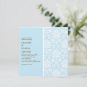 ティファニーダマスウェディング招待状 招待状 (スタンド正面)