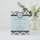 ティファニーダマスクモノグラムリハーサルディナーカード 招待状 (スタンド正面)