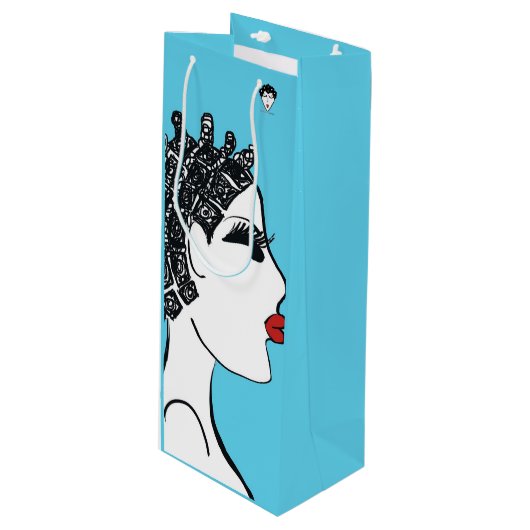 ティファニーノットワイン抱き枕 ワインギフトバッグ (正面アングル)