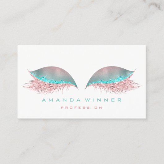 ティファニーピグラデーションックラッシュ伸展メイクアップグリッター 予約カード (正面)