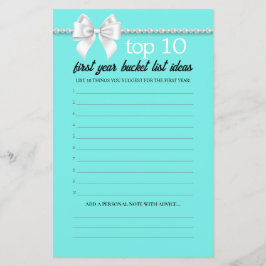 ティファニーファンシーバケットリストアドバイスベビーシャワーゲーム