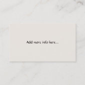 ティファニーフラワーズ名刺 名刺 (裏面)