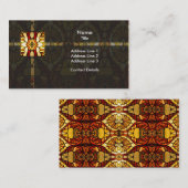 ティファニーランプの対称 名刺 (正面/裏面)