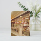 ティファニーランプ付アイスクリームパーラー ポストカード (スタンド正面)