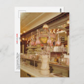 ティファニーランプ付アイスクリームパーラー ポストカード (正面/裏面)