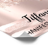 ティファニー名意味誕生日ギフト16thブライダルショー ポスター (角)