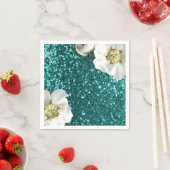 ティファニー水中競技ビーチジャスミングリッターセイン スタンダードカクテルナプキン (インサイチュ)